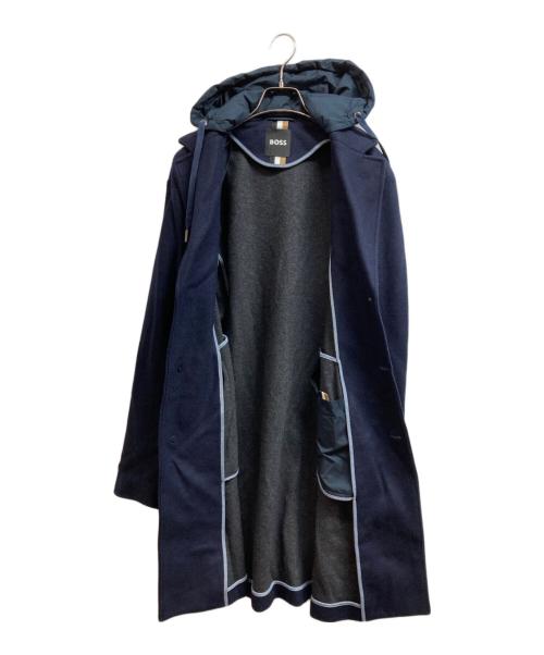 BOSS（ボス）BOSS (ボス) フーデッドコート ネイビー サイズ:48の古着・服飾アイテム