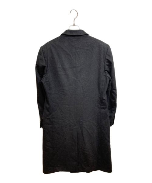 ERMENEGILDO ZEGNA（エルメネジルド・ゼニア）ERMENEGILDO ZEGNA (エルメネジルド・ゼニア) カシミヤダブルコート ブラック サイズ:48の古着・服飾アイテム