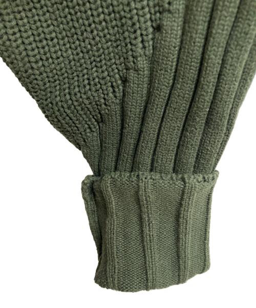 VIAVANDA（ヴィアヴァンダ）VIAVANDA (ヴィアヴァンダ) ダブルジップニットカーディガン グリーン サイズ:FREEの古着・服飾アイテム