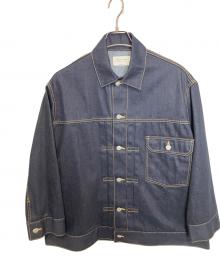 beautiful people（ビューティフルピープル）の古着「Selvedge denim THE/a big blouson」｜インディゴ