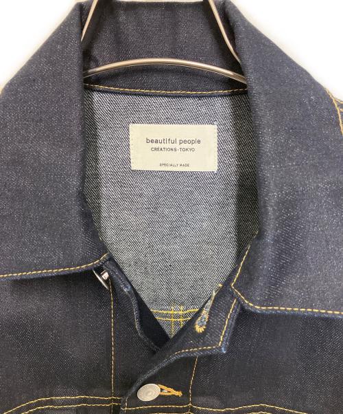 beautiful people（ビューティフルピープル）beautiful people (ビューティフルピープル) Selvedge denim THE/a big blouson インディゴ サイズ:36の古着・服飾アイテム