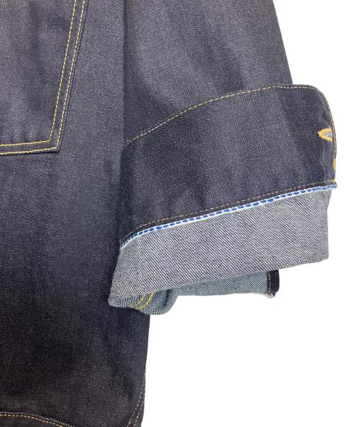 beautiful people（ビューティフルピープル）beautiful people (ビューティフルピープル) Selvedge denim THE/a big blouson インディゴ サイズ:36の古着・服飾アイテム
