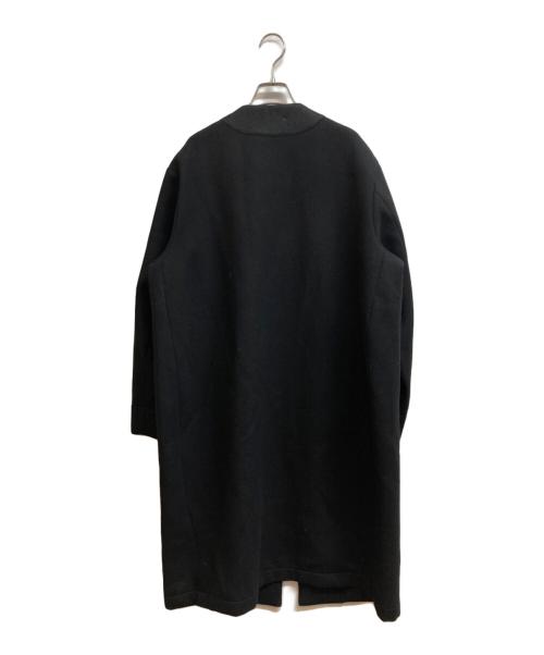 UNITED TOKYO（ユナイテッドトーキョー）UNITED TOKYO (ユナイテッドトーキョー) ライトメルトンボンディング ノーカラーコート ブラック サイズ:2の古着・服飾アイテム