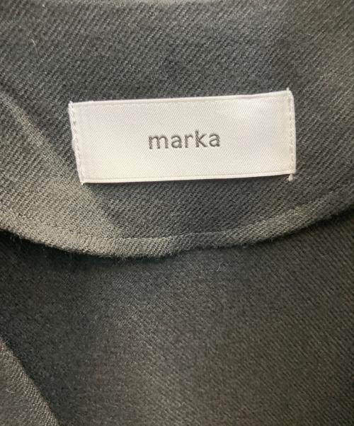 MARKA（マーカ）MARKA (マーカ) LAPELLESS SHIRT JACKET ブラック サイズ:1の古着・服飾アイテム