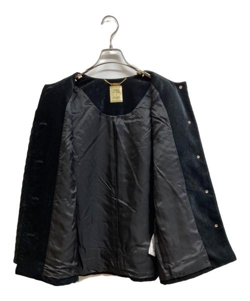 journal standard L'essage（ジャーナルスタンダード レサージュ）journal standard L'essage (ジャーナルスタンダード レサージュ) ベロアキルティングブルゾン ブラック サイズ:Freeの古着・服飾アイテム