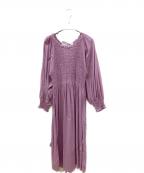 KiiRAキーラ）の古着「スモッキングワンピース」｜パープル