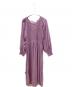 KiiRA（キーラ）の古着「スモッキングワンピース」｜パープル
