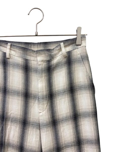 Plage（プラージュ）Plage (プラージュ) Ombre check パンツ グレー×ベージュ サイズ:36の古着・服飾アイテム