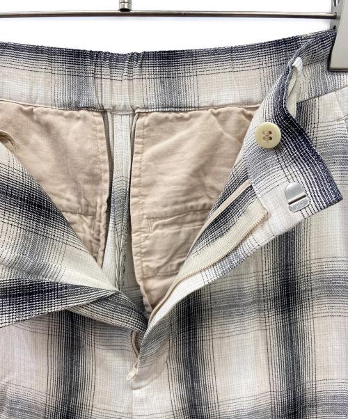 Plage（プラージュ）Plage (プラージュ) Ombre check パンツ グレー×ベージュ サイズ:36の古着・服飾アイテム