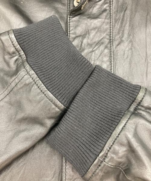 SOPHNET.（ソフネット）SOPHNET. (ソフネット) スタンドカラーレザーブルゾン ブラック サイズ:Mの古着・服飾アイテム