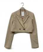 Nobleノーブル）の古着「ショートピークドジャケット」｜ベージュ