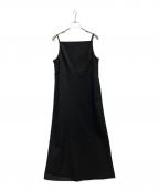 Nobleノーブル）の古着「麻ストレッチキャミソールワンピース」｜ブラック