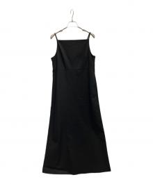 Noble（ノーブル）の古着「麻ストレッチキャミソールワンピース」｜ブラック