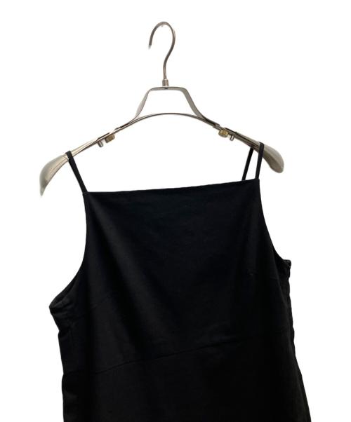 Noble（ノーブル）Noble (ノーブル) 麻ストレッチキャミソールワンピース ブラック サイズ:SIZE38の古着・服飾アイテム
