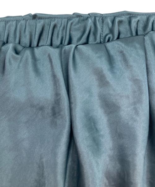 Noble（ノーブル）Noble (ノーブル) ナローAラインサテンスカート ブルー サイズ: Freeの古着・服飾アイテム