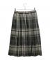 URBAN RESEARCH DOORS（アーバンリサーチドアーズ）の古着「チェックプリーツスカート」｜グレー×グリーン