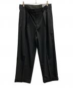 J.S HOMESTEADジャーナルスタンダード ホームステッド）の古着「T/W 2TUCK SLACKS」｜チャコールグレー