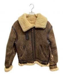 AVIREX（アヴィレックス）の古着「B-3ムートンジャケット」｜ブラウン