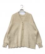 CLANEクラネ）の古着「22SS MIX COLOR STRING WIDE KNIT TOPS」｜ベージュ