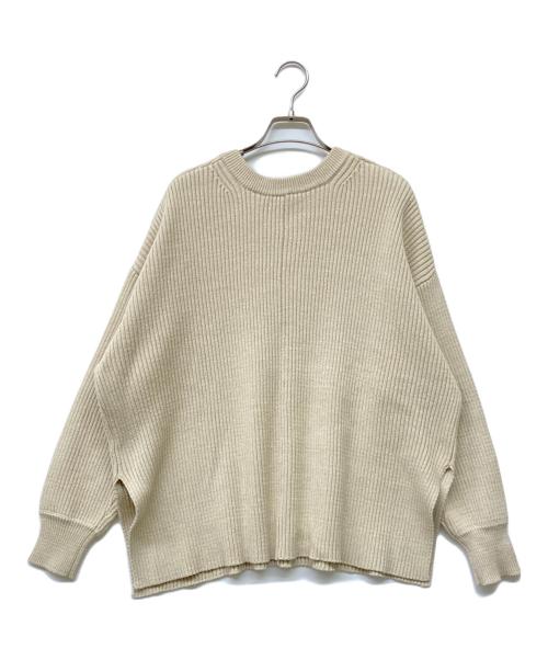CLANE（クラネ）CLANE (クラネ) 22SS MIX COLOR STRING WIDE KNIT TOPS ベージュ サイズ:1の古着・服飾アイテム