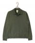 Calvin Klein Studio（カルバンクラインスタジオ）の古着「Ls Boiled Wool Polo(ロングスリーブボイルドウールポロ)ニットポロシャツ」｜グリーン
