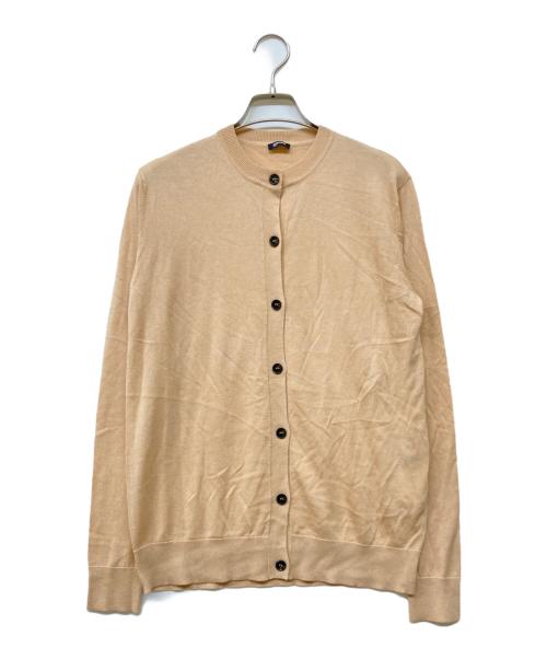 JIL SANDER NAVY（ジルサンダー ネイビー）JIL SANDER NAVY (ジルサンダー ネイビー) シルクウールカーディガン オレンジ サイズ:Sの古着・服飾アイテム