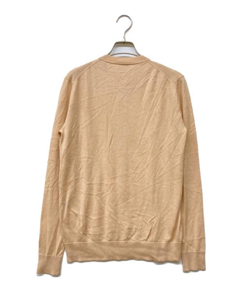JIL SANDER NAVY（ジルサンダー ネイビー）JIL SANDER NAVY (ジルサンダー ネイビー) シルクウールカーディガン オレンジ サイズ:Sの古着・服飾アイテム