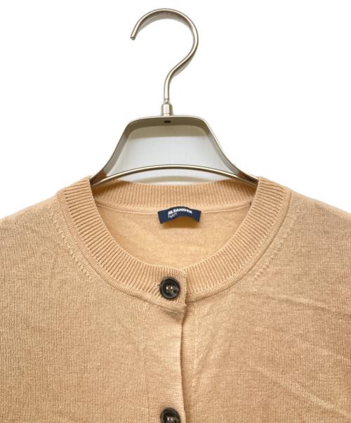 JIL SANDER NAVY（ジルサンダー ネイビー）JIL SANDER NAVY (ジルサンダー ネイビー) シルクウールカーディガン オレンジ サイズ:Sの古着・服飾アイテム