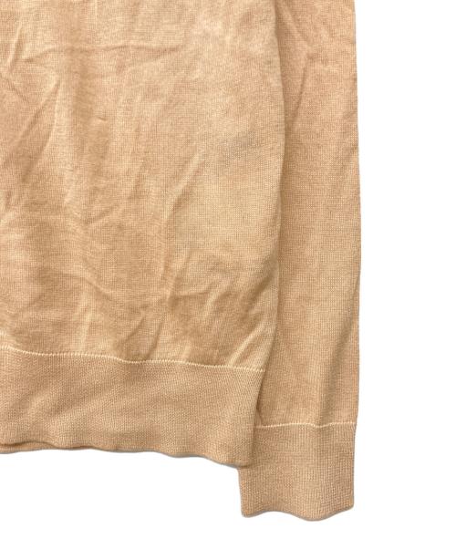 JIL SANDER NAVY（ジルサンダー ネイビー）JIL SANDER NAVY (ジルサンダー ネイビー) シルクウールカーディガン オレンジ サイズ:Sの古着・服飾アイテム