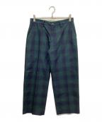 clubhausクラブハウス）の古着「チェックパンツ」｜グリーン