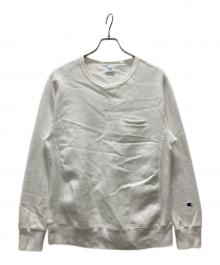 Champion REVERSE WEAVE（チャンピオン リバース ウィーブ）の古着「クルーネックスウェット」｜ホワイト