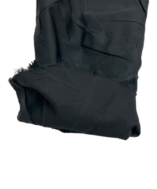 MM6 Maison Margiela（エムエムシックスメゾンマルジェラ）MM6 Maison Margiela (エムエムシックスメゾンマルジェラ) プリーツ加工パンツ ブラック サイズ:38の古着・服飾アイテム