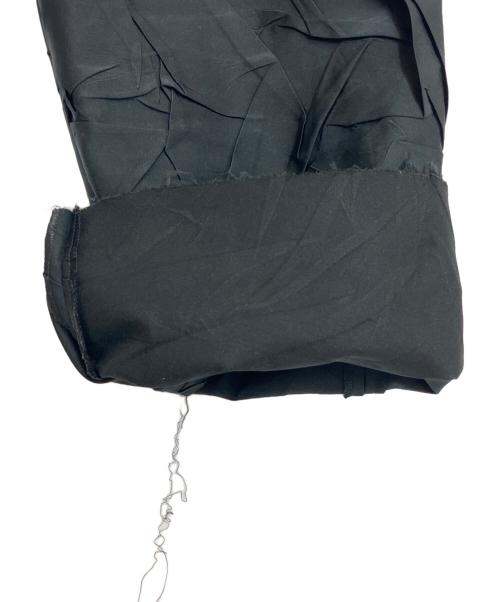 MM6 Maison Margiela（エムエムシックスメゾンマルジェラ）MM6 Maison Margiela (エムエムシックスメゾンマルジェラ) プリーツ加工パンツ ブラック サイズ:38の古着・服飾アイテム