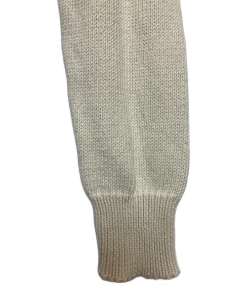 Maison Margiela（メゾンマルジェラ）Maison Margiela (メゾンマルジェラ) クラッシュドサイドスリッドニット ホワイト サイズ:Sの古着・服飾アイテム