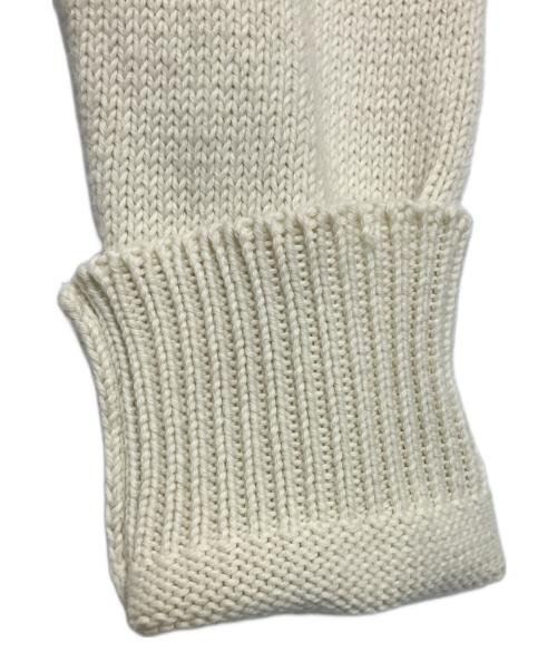 Maison Margiela（メゾンマルジェラ）Maison Margiela (メゾンマルジェラ) クラッシュドサイドスリッドニット ホワイト サイズ:Sの古着・服飾アイテム