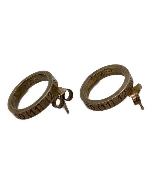 Maison Margiela（メゾンマルジェラ）Maison Margiela (メゾンマルジェラ) ナンバーリング サークルピアス ゴールド サイズ:下記参照の古着・服飾アイテム