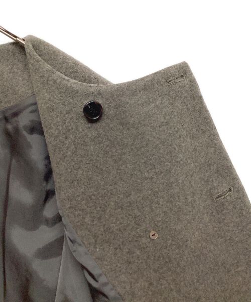nest Robe（ネストローブ）nest Robe (ネストローブ) ウールカシミヤノーカラーダブルジャケット グレー サイズ:FREEの古着・服飾アイテム