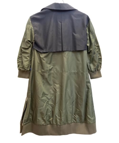 UN3D.（アンスリード）UN3D. (アンスリード) MA-1 DOCKING CT ブラック×グリーン サイズ:38の古着・服飾アイテム