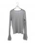 SLOBE IENA（スローブ イエナ）の古着「ラッフルスリーブチュールプルオーバー」｜ライトグレー