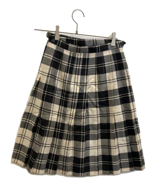 O'NEIL OF DUBLIN（オニールオブダブリン）O'NEIL OF DUBLIN (オニールオブダブリン) SHIPS (シップス) キルトスカート ブラック サイズ:40の古着・服飾アイテム