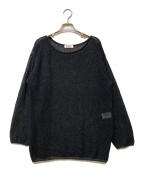 RIVE DROITEリヴドロワ）の古着「ペーパーガーゼルーズシアーニット」｜ブラック