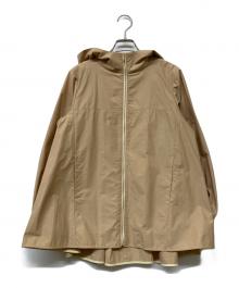 YORI（ヨリ）の古着「バックギャザー撥水パーカー」｜ベージュ
