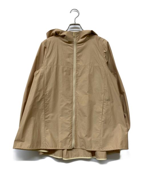 YORI（ヨリ）YORI (ヨリ) バックギャザー撥水パーカー ベージュ サイズ:Freeの古着・服飾アイテム