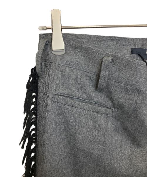 LIMI feu（リミフゥ）LIMI feu (リミフゥ) サイドフリンジパンツ グレー サイズ:S 未使用品の古着・服飾アイテム