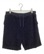 LOUIS VUITTONルイ ヴィトン）の古着「モノグラムフレンチテリーショートパンツ」｜ブラック