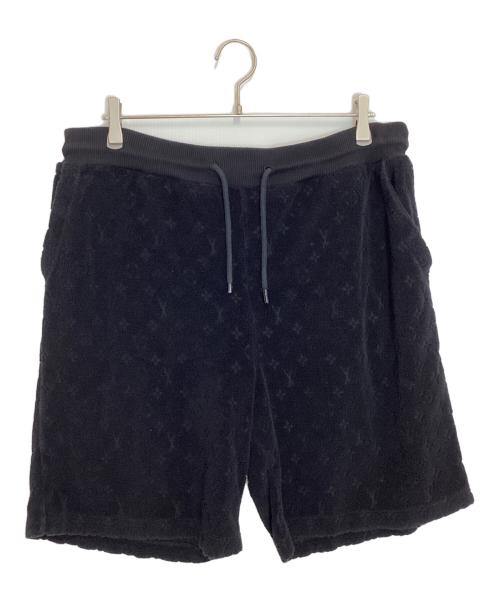 LOUIS VUITTON（ルイ ヴィトン）LOUIS VUITTON (ルイ ヴィトン) モノグラムフレンチテリーショートパンツ ブラック サイズ:XXLの古着・服飾アイテム