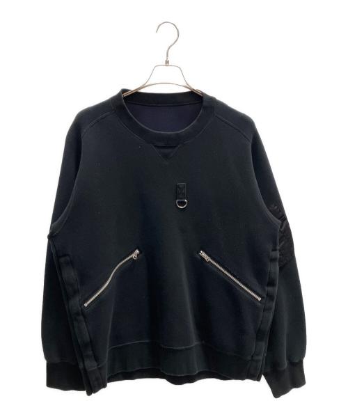 sacai（サカイ）sacai (サカイ) Sponge Sweat Pullover ブラック サイズ:4の古着・服飾アイテム