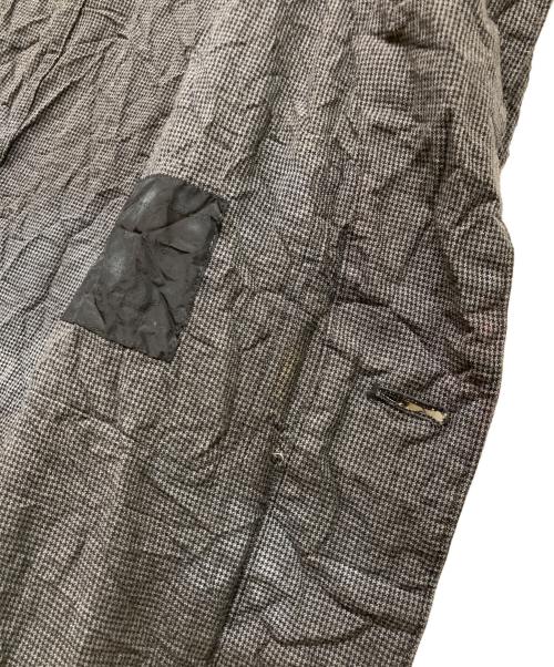 Yohji Yamamoto pour homme（ヨウジヤマモト プールオム）Yohji Yamamoto pour homme (ヨウジヤマモト プールオム) 14SS 製品染め皴加工コート ブラック×グレー サイズ:3の古着・服飾アイテム