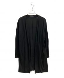 Yohji Yamamoto pour homme（ヨウジヤマモト プールオム）の古着「ノーカラーロングコート」｜ブラック