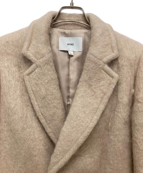 HYKE（ハイク）HYKE (ハイク) モヘアダブルブレストコート ベージュ サイズ:1の古着・服飾アイテム